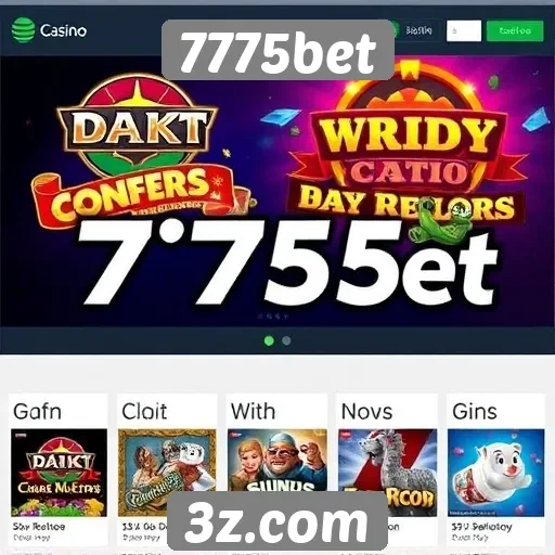 7775bet oferece diversidade em jogos de cassino